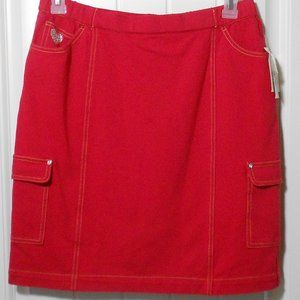 Quacker Factory Red Skort NWT M